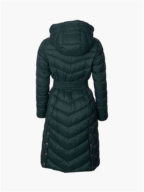 Barbour International Lineout Long Quilted Coat Green At John Lewis