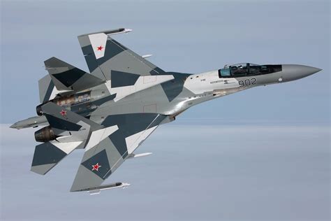 Sukhoi Su 35 Of Russian Air Force Fly Above Sky Aeronefnet