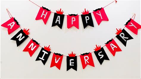 Diy Anniversary Banner Ideas At Home Anniversary Decoration Ideas