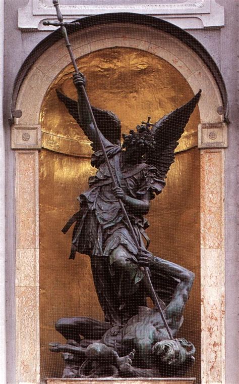 St Michael Slaying The Devil By Gerhard Hubert