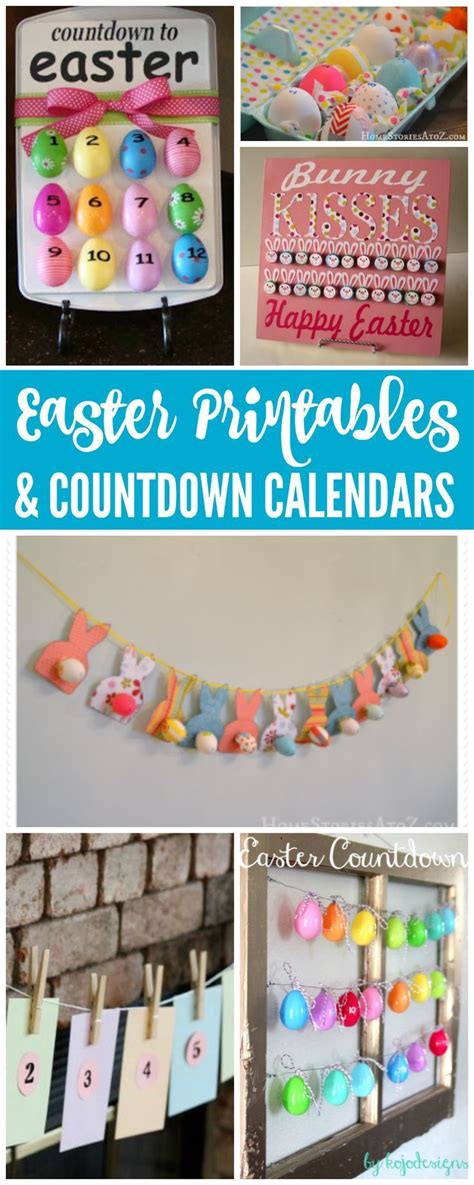 Easter Countdown Calendars And Free Printables Such A Fun Way To Count