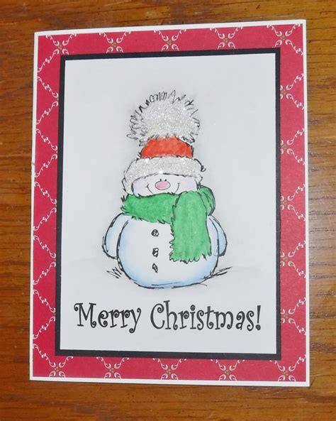Penny Black Snowy Stamp Christmas Cards Handmade Winter Cards Penny