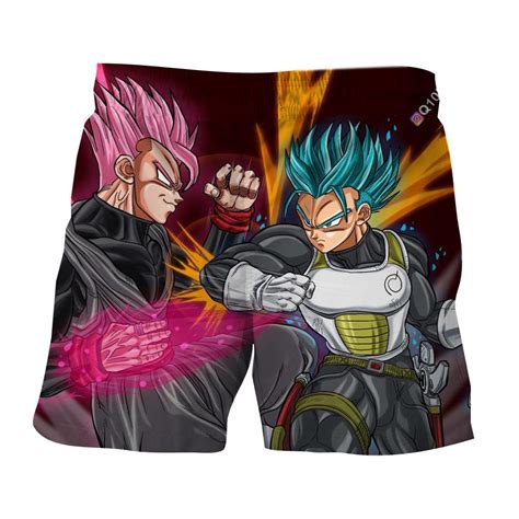 Dbz Black Goku Rose And Gohan God Blue Fan Art Style Shorts