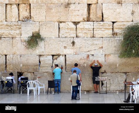 The Western Wall Wailing Wall Or Kotel In The Old City Of Jerusalem