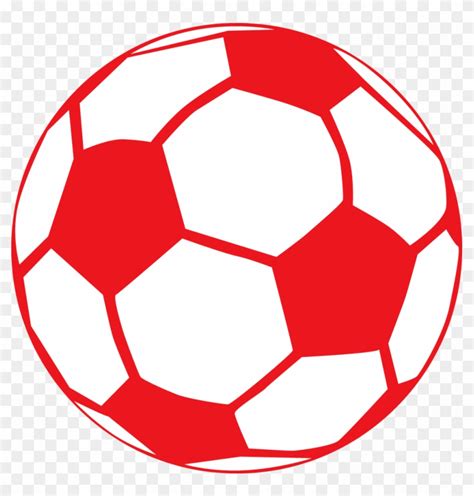 Red Soccer Ball Clip Art Soccer Ball Drawing Colorful Free