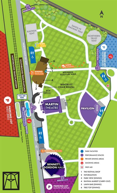 Ravinia Festival Official Site Park Map