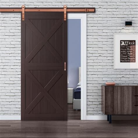 Reliabilt 78 34 In Smooth Interior Barn Door Kit In The Barn Door