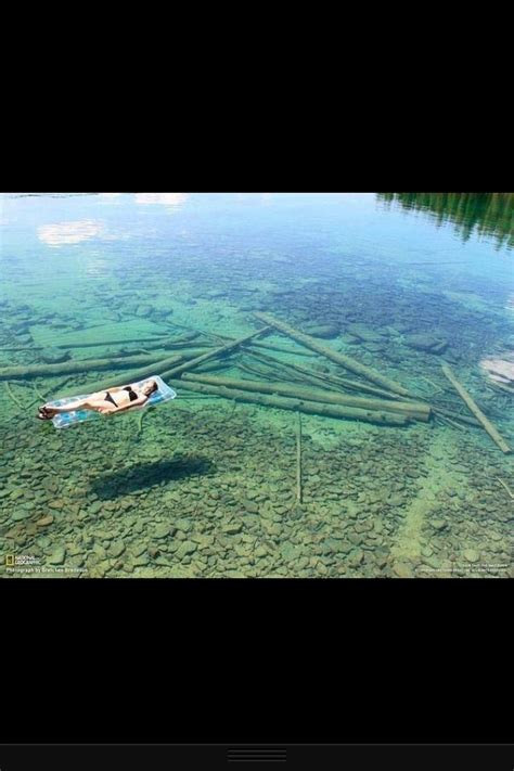 Flathead Lake In Montana Crystal Clear Water Makes This 370 Ft Deep