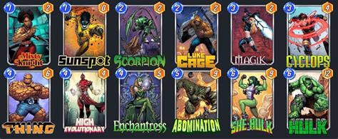 Marvel Snap High Evolutionary Decks Guide November 2023