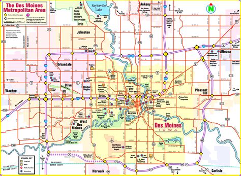 Des Moines Area Map