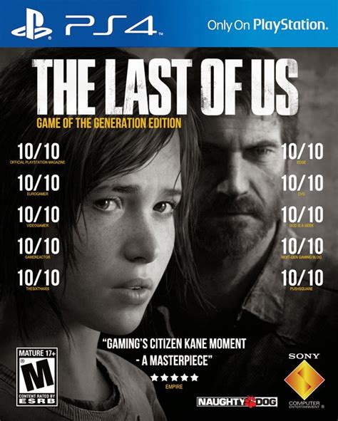 The Last Of Us Remastered Ps4 Official Cover Art And Details Ign