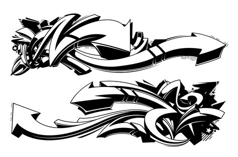 Fondos De Graffiti En Blanco Y Negro 375549 Vector En Vecteezy