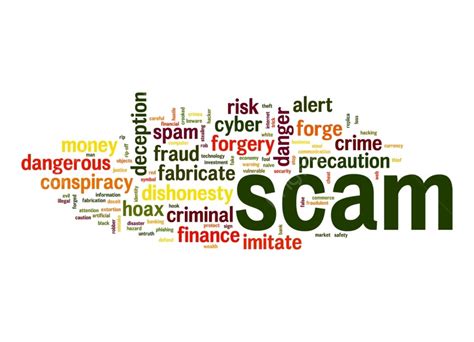 Scam Word Cloud Fraud Danger Photo Background And Picture For Free