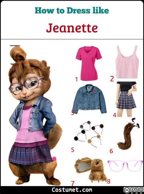 Chipettes Alvin And The Chipmunks Costume For Cosplay And Halloween