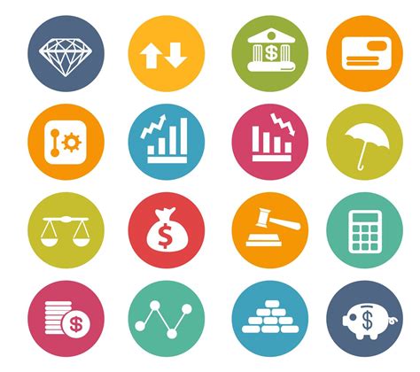 Free Vector Finance Icons Circle Series Finance Icons Vector Free