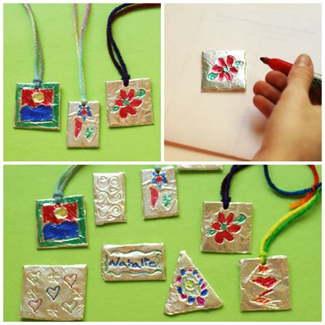 Foil Pendant Craft For Kids Make And Takes
