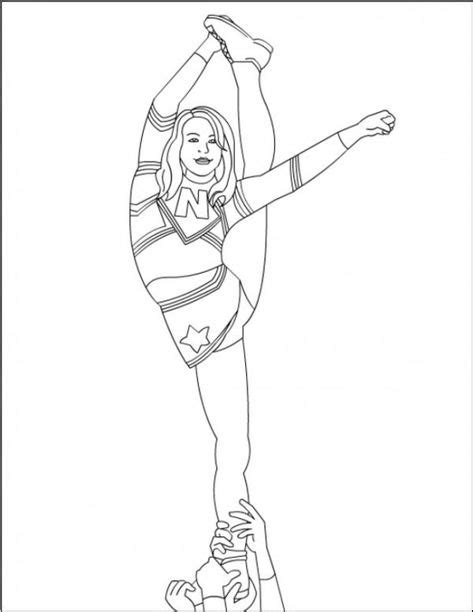 Free Cheerleading Coloring Pages To Print Enjoy Coloring Free