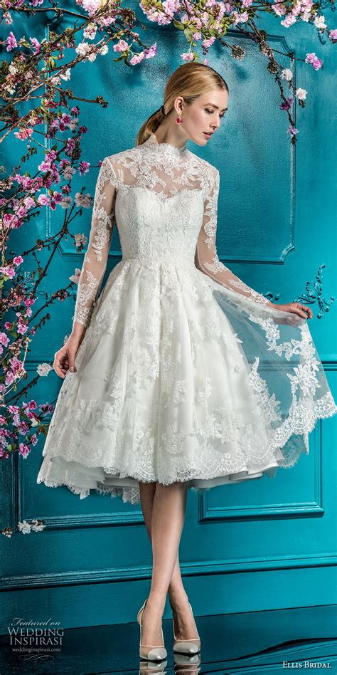 Let\'s talk about the most popular short long sleeve wedding dress. Ellis Bridals 2018 Wedding Dresses — "Dusk" Bridal ...