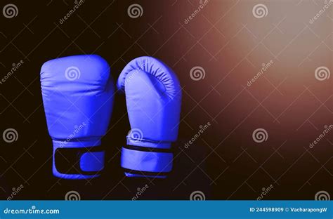 Boxing Adhesive Gloves On Black Background Stock Image Image Of