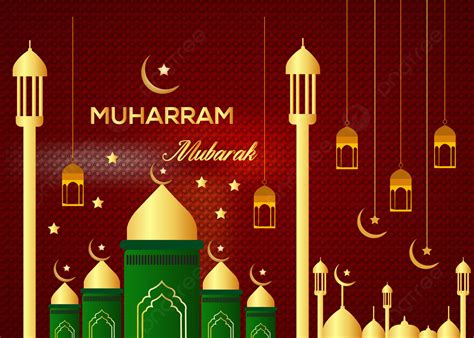 Background Desain Latar Belakang Muharram Mubarak Dan Vektor Pantai