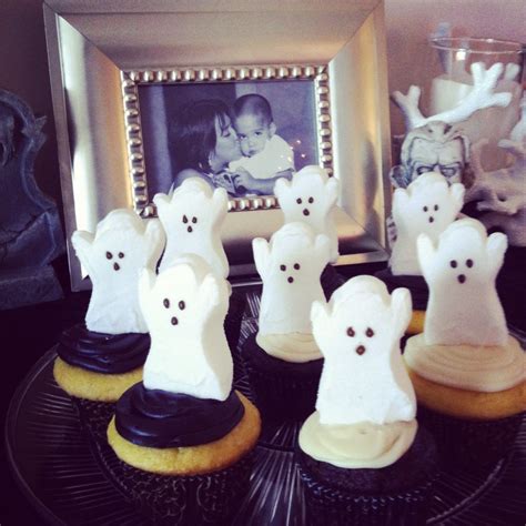 Halloween Ghost Peep Cupcakes Halloween Peeps Halloween Treats