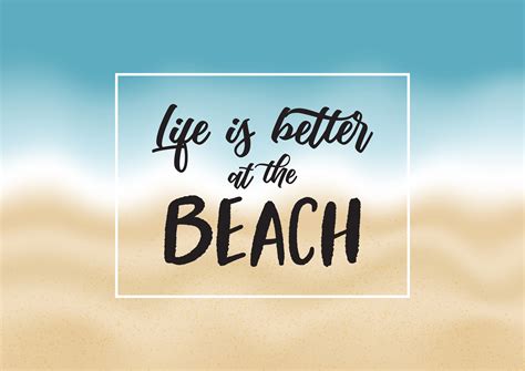 Inspirational Beach Quote Download Free Vectors Clipart