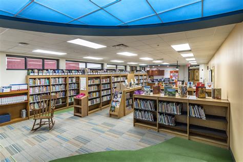 Engaging And Playful Library Media Center Dla Architects