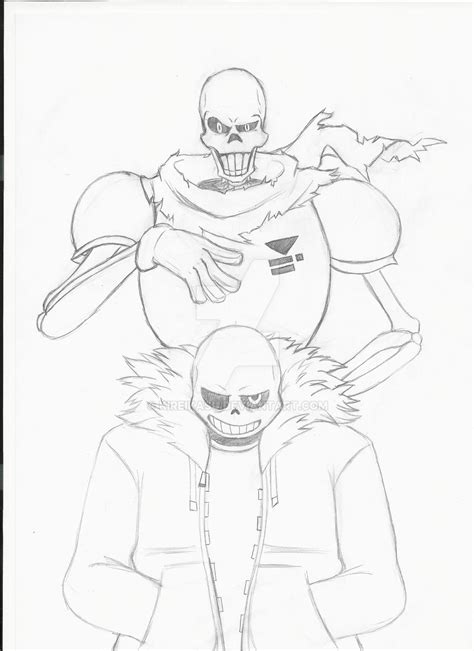 Undertale Sans And Papyrus Sketch By Kireikasu On Deviantart