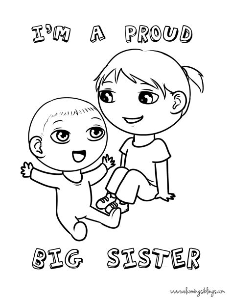 I Love My Sister Coloring Pages At Getdrawings Free Download