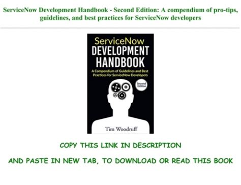~free Download Servicenow Development Handbook Second Edition A