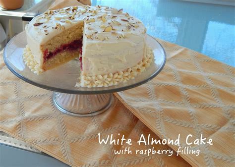 Many folks obviously want to use something different so that their. White Almond Cake with Raspberry Filling | Cut The Wheat