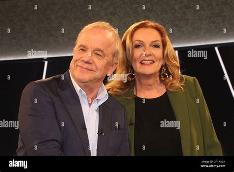 Hubertus Meyer Burckhardt And Bettina Tietjen Attend The Ndr Talk Show
