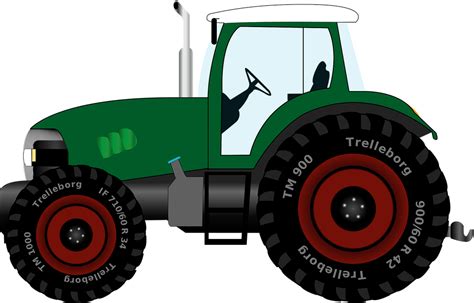 Traktor Landbrugsmaskiner Landbrug Gratis Vektor Grafik På Pixabay