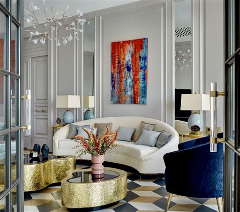 An Eclectic Design Project By Ananiev Interiors Art Deco Living Room