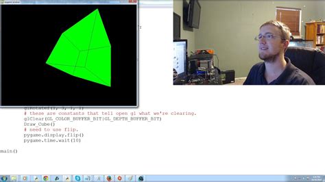 Opengl With Pyopengl Tutorial Python And Pygame P1 Making A Rotating