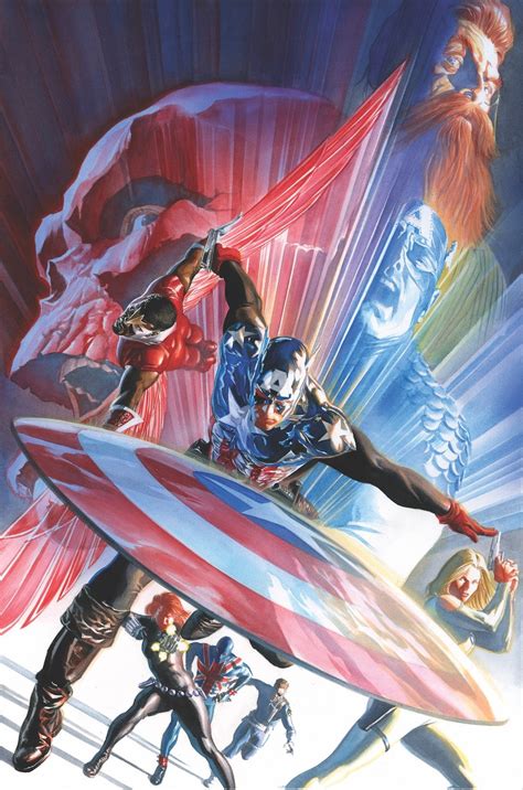 Captain America 600 Lithograph Artists Proof Ap Edition Alex Ross Art