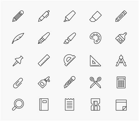 Free Stationery Vector Icons Part 03 Ai