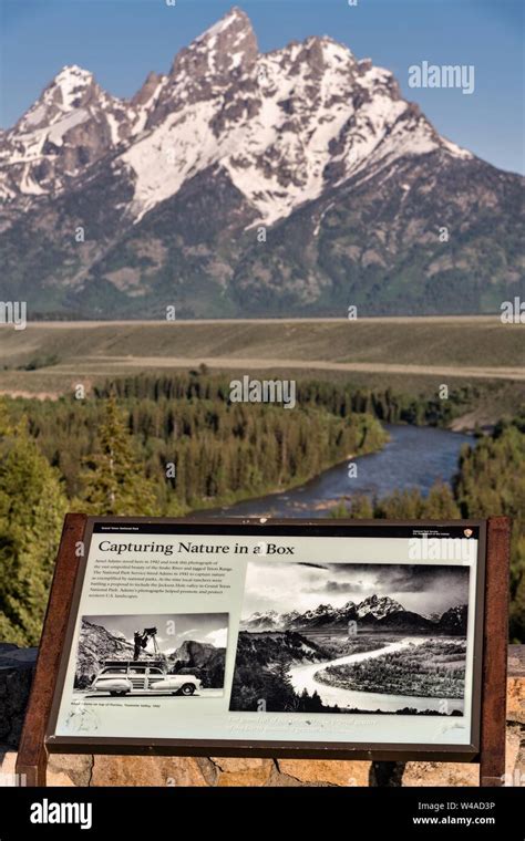 Iconic Snake River Overlook Showing Mount Moran And The Grand Teton