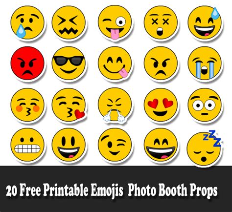 Free Printable Emojis Pdf Printable Templates