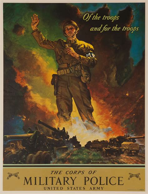 Military Police Original American Wwii Recruiting Poster David