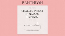 Charles, Prince of Nassau-Usingen Biography | Pantheon
