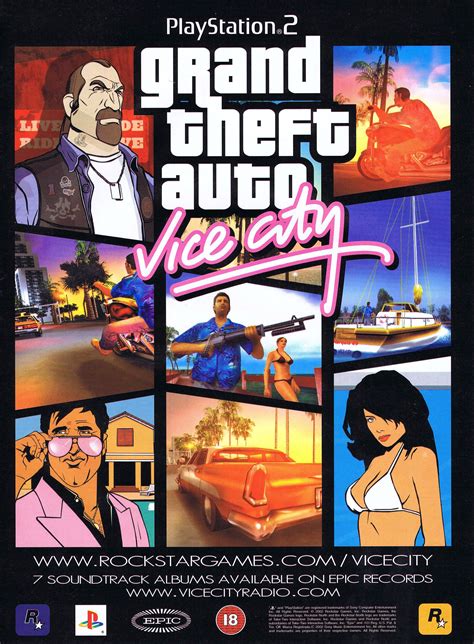 Grand Theft Auto Vice City Playstation Ps Sided Poster Map My Xxx Hot