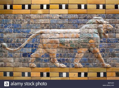 Lion In Glazed Ceramic From The Processional Way Of Ishtar Gate
