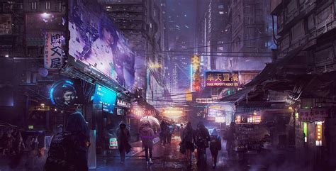 Hình Nền đường Phố Cyberpunk Top Những Hình Ảnh Đẹp