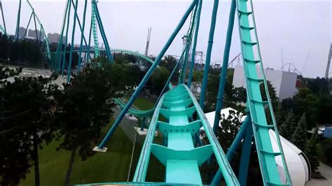 Canadas Wonderland Leviathan On Ride Front Row Pov 1 July 12 2015 Youtube