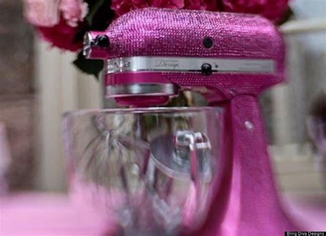 10 Crazily Tricked Out Stand Mixers Pink Kitchen Pink Sparkly