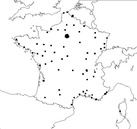 Placer Les Villes De France Sur Une Carte Vierge Carte