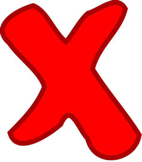 Free Red X With Transparent Background Download Free Red X With