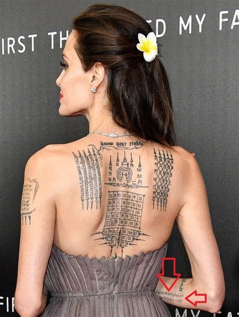 Descubre El Significado De Los Tatuajes De Angelina Jolie Kulturaupice