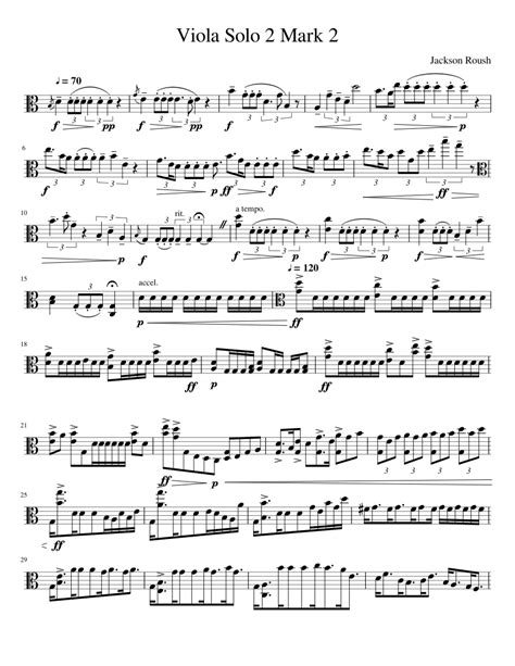 Viola Solo 2 Sheet Music For Viola Solo